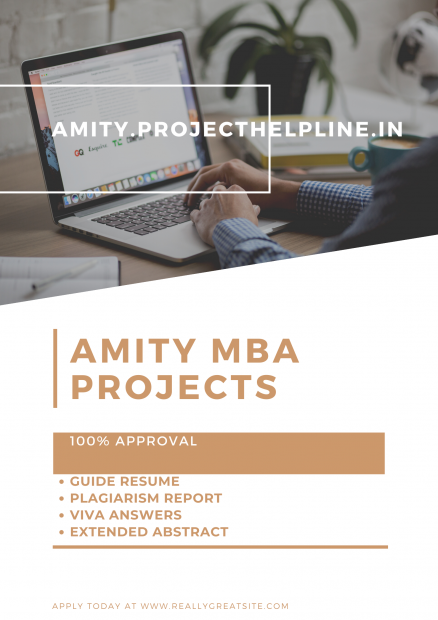 MBA Marketing Amity Projects